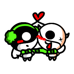 [LINEスタンプ] Here comes Yin and Yang！！ 