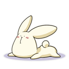 [LINEスタンプ] 面長ウサギのコタロー