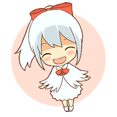 [LINEスタンプ] white crane girl fetchpriority=high