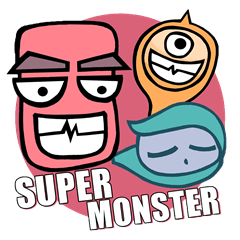 [LINEスタンプ] Super Monster Gang