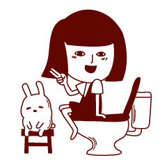 [LINEスタンプ] トイレの花子