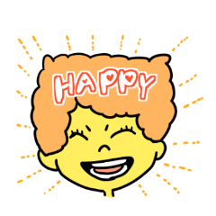 [LINEスタンプ] GREETING HAIR 2