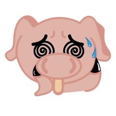 [LINEスタンプ] Just a Lazy PIG 