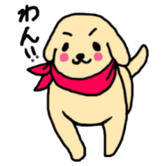 [LINEスタンプ] ゴールデンレトリバーぴんきぃのスタンプ 
