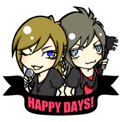 [LINEスタンプ] †V系バンドマンくんの日常†