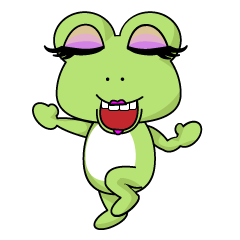 [LINEスタンプ] What the frog