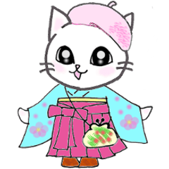 [LINEスタンプ] 着物ねこ「タマさんご」の日常