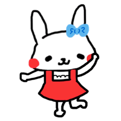 [LINEスタンプ] うさぎのお嬢さん