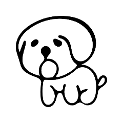 [LINEスタンプ] ヘタ犬 