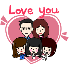 [LINEスタンプ] P.Piue's family