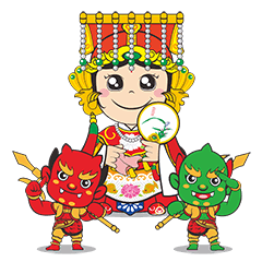 [LINEスタンプ] Smile again with Mao Gang Mazu