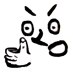 [LINEスタンプ] Face X Hand - Not the one you thinking！ 