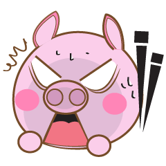[LINEスタンプ] Frung Fring Pig 