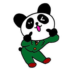 [LINEスタンプ] ナニワのパンダ社長 