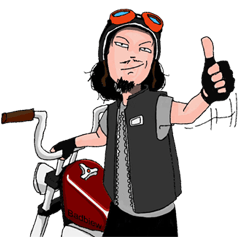 [LINEスタンプ] Badbiew (BIKER)