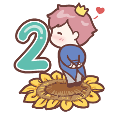 [LINEスタンプ] Little Sunflower Prince 2 