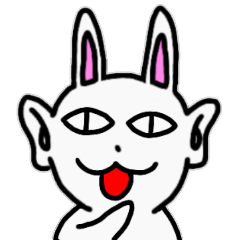 [LINEスタンプ] 4つ耳ウサギ