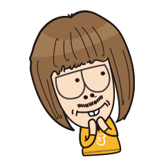 [LINEスタンプ] Goatee Jackal 