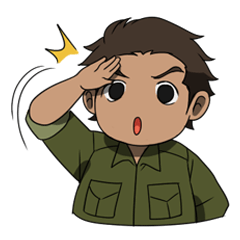 [LINEスタンプ] Solehudin - (Battle of Surabaya)