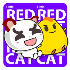 [LINEスタンプ] Little RED cat ver5の画像（メイン）