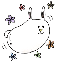 [LINEスタンプ] うさたまちぃの画像（メイン）