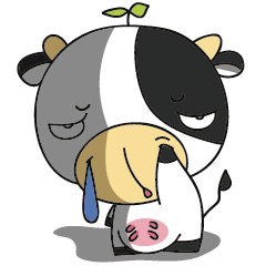 [LINEスタンプ] Babe Cow 