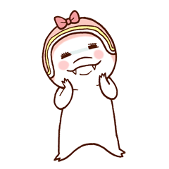 [LINEスタンプ] かわいい妖怪イカリン