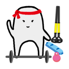 [LINEスタンプ] Ms. Stone does exercise