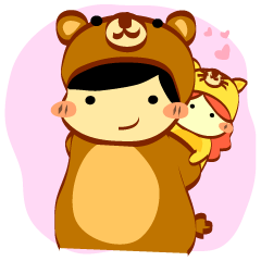 [LINEスタンプ] Bear＆Cat story