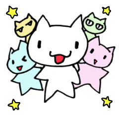 [LINEスタンプ] 猫だか犬だか