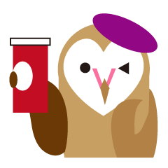 [LINEスタンプ] Heart Owl