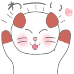 [LINEスタンプ] 元気な耳折れ猫