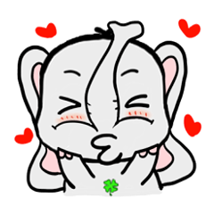 [LINEスタンプ] Lil' Grey Elephant