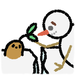 [LINEスタンプ] 雪だるまたま