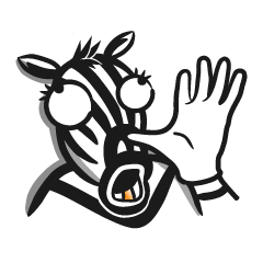 [LINEスタンプ] Unhappy Zebras