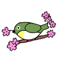 [LINEスタンプ] メジロさん