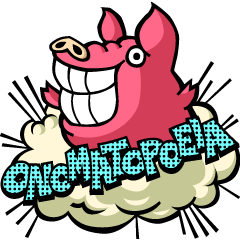 [LINEスタンプ] PIGGIE the Pinky Pig-ONOMATOPOEIA-