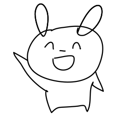 [LINEスタンプ] Happy Rabbit~