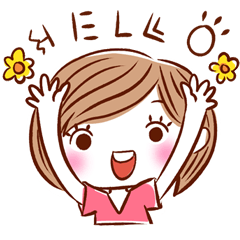 [LINEスタンプ] My Doodle Girl