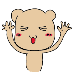 [LINEスタンプ] tricky bear