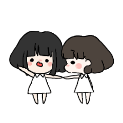 [LINEスタンプ] ちいさなぼぶがーる