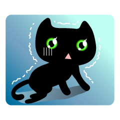 [LINEスタンプ] 黒い猫 ティヨ