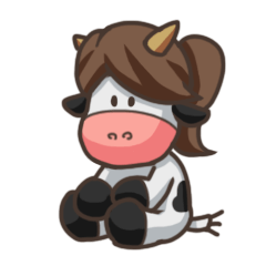 [LINEスタンプ] DinDinCow's happy day