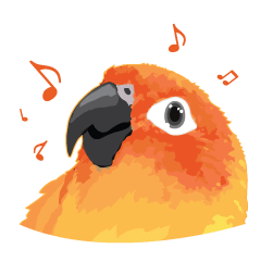 [LINEスタンプ] Sun Conure Parrot