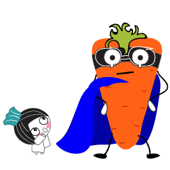 [LINEスタンプ] Super Carrot