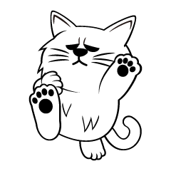 [LINEスタンプ] ムス顔猫「たまむす」と、その家族と仲間達