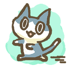 [LINEスタンプ] ざっくり会話ねこ