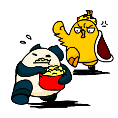 [LINEスタンプ] Daily life of Chicken et King