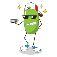 [LINEスタンプ] Lovely Green Bean