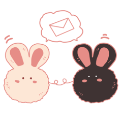 [LINEスタンプ] Pink cotton bunの画像（メイン）